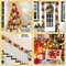 Glitter Artificial Christmas Flowers Tree Ornaments For Festive Holiday Decor 2