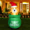 60in Christmas Inflatable Bear With Gift Bag LED Outdoor Holiday Yard Decoration 1