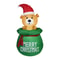 60in Christmas Inflatable Bear With Gift Bag LED Outdoor Holiday Yard Decoration 6