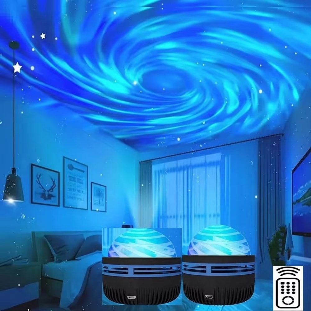 LED Galaxy Projector Night Light Colorful Star Sky Room Lamp For Bedroom And Party Decor 7