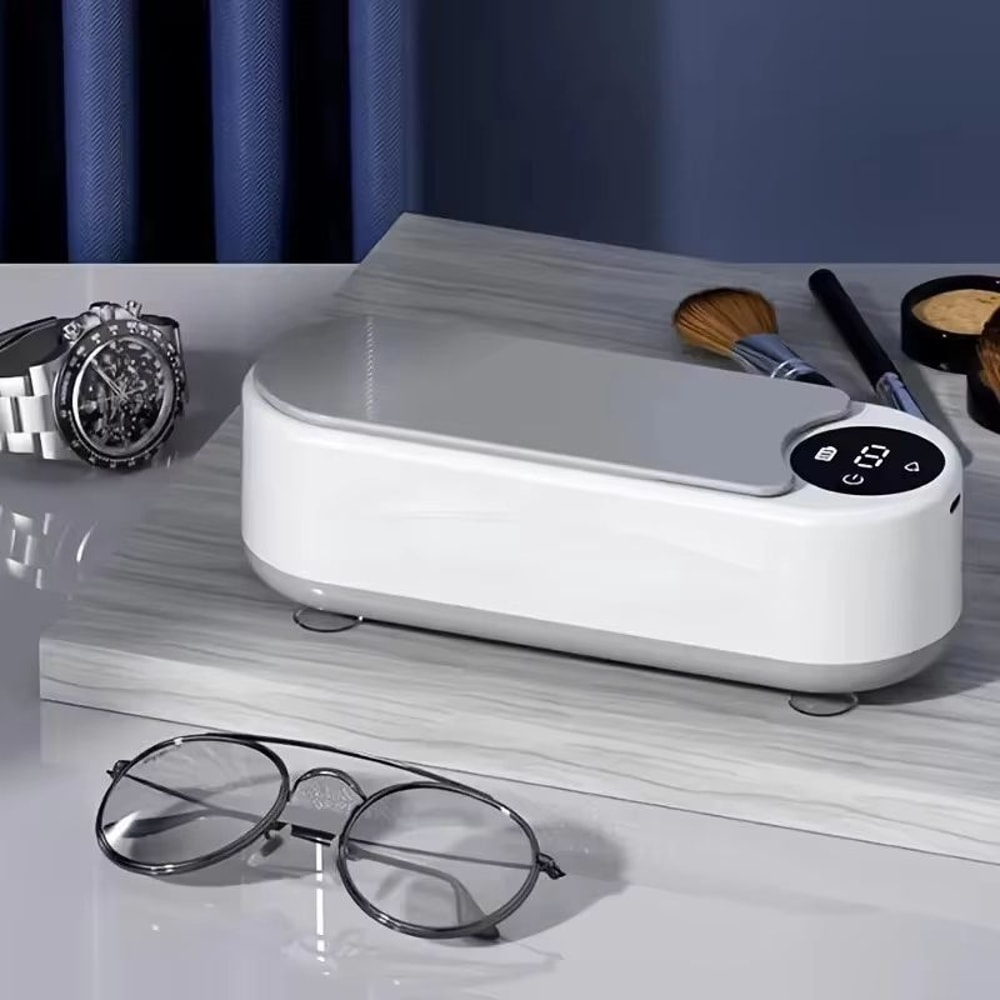 Ultrasonic Eyeglass Cleaner Machine Portable High Frequency Jewelry And Contact Lens Cleaner 0