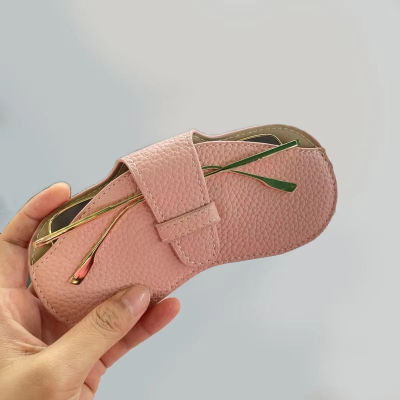 Soft Leather Glasses Case Pouch Portable Slim Sunglasses Protector For Women 10