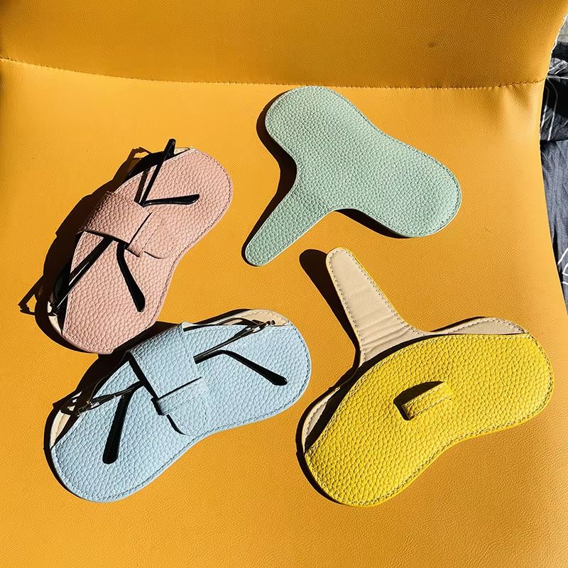 Soft Leather Glasses Case Pouch Portable Slim Sunglasses Protector For Women 2