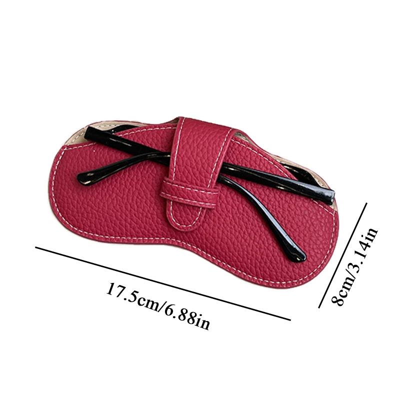 Soft Leather Glasses Case Pouch Portable Slim Sunglasses Protector For Women 5