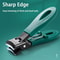 Ultra Sharp Wide Jaw Nail Clippers Stainless Steel Anti Splash Toenail Cutter For Thick Nails 0