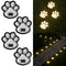 Solar Paw Print LED Garden Lights Waterproof Outdoor Pathway Lawn Decor 6