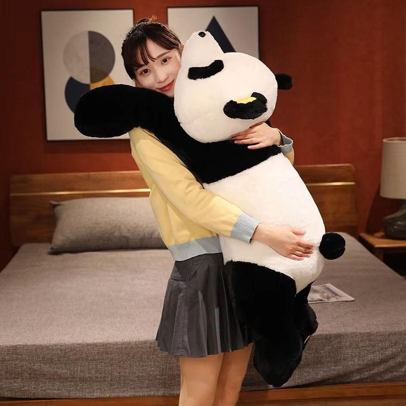 Giant Panda Plush Pillow 60120cm Ultra Soft Cuddle Stuffed Animal Toy 4