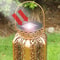 Vintage Metal Solar Hanging Lantern Waterproof LED Outdoor Garden Pathway Light 2