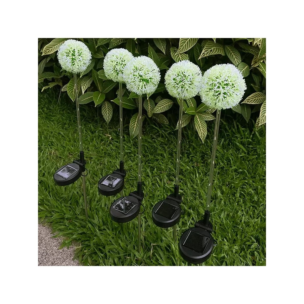 Solar Dandelion Garden Lights Outdoor Waterproof LED Landscape Decor 4