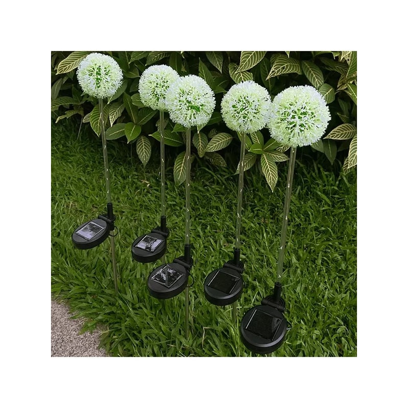 Solar Dandelion Garden Lights Outdoor Waterproof LED Landscape Decor 4