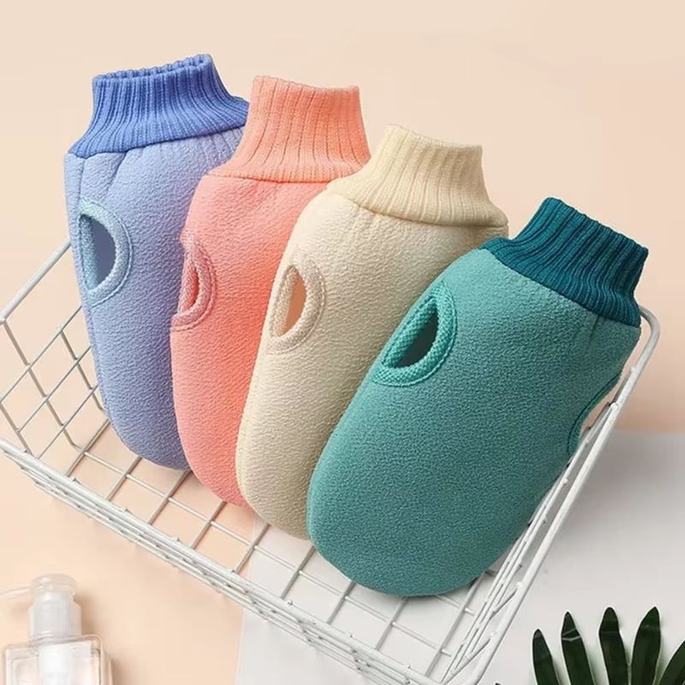 Spa Exfoliating Shower Gloves Body Scrub Mitt For Deep Cleansing And Skin Renewal 1