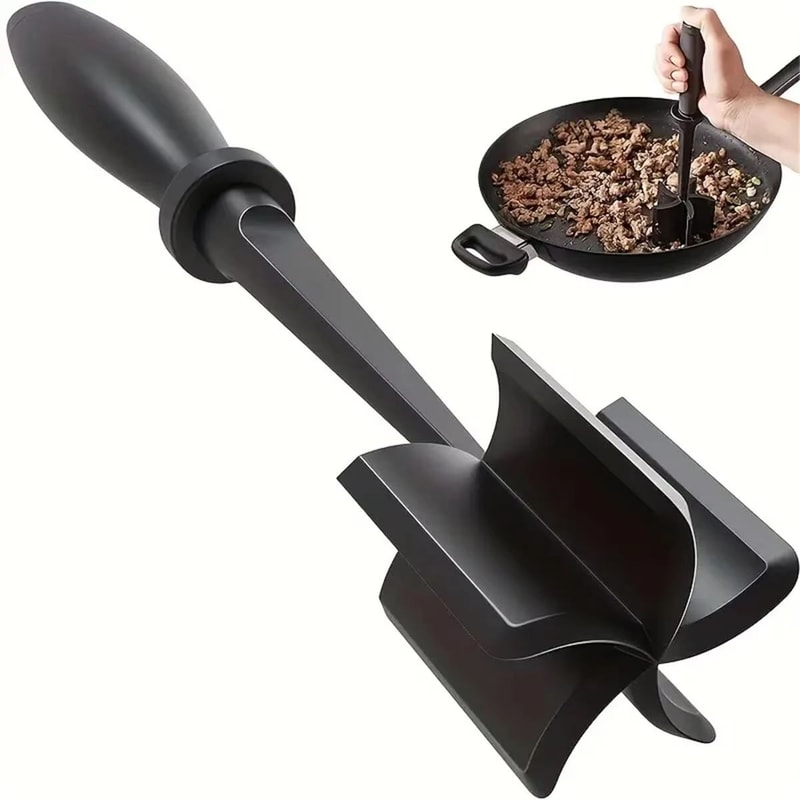 Heat Resistant Meat Chopper Ground Beef Smasher For Fast Cooking And Easy Mixing 0