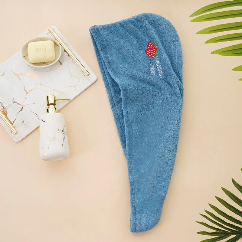 Quick Dry Microfiber Hair Towel Anti Frizz Hair Drying Wrap For Shower Travel And Beach 1