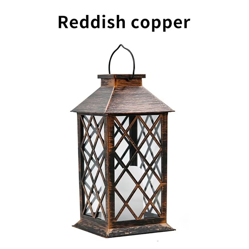 Solar Palace Lantern Outdoor Garden Hanging Light Waterproof Candle Glow Decor 6