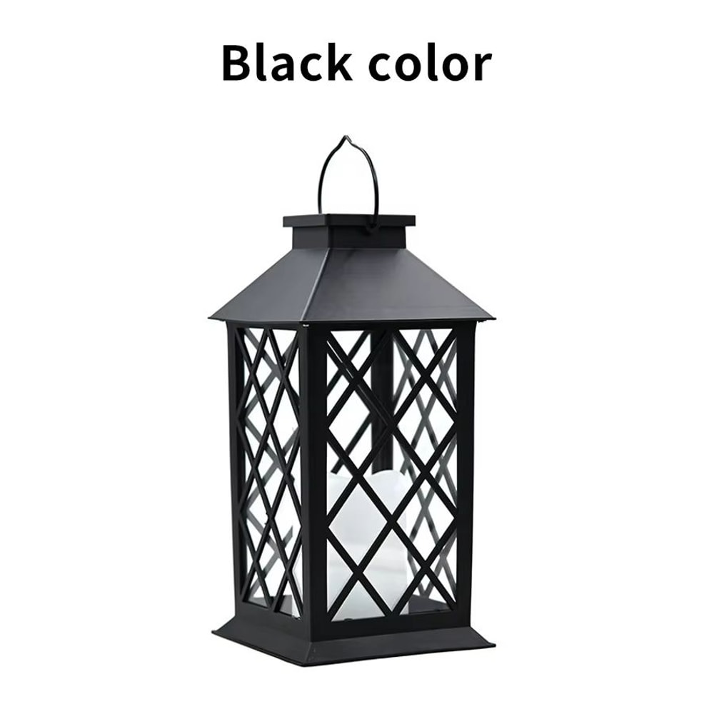 Solar Palace Lantern Outdoor Garden Hanging Light Waterproof Candle Glow Decor 7