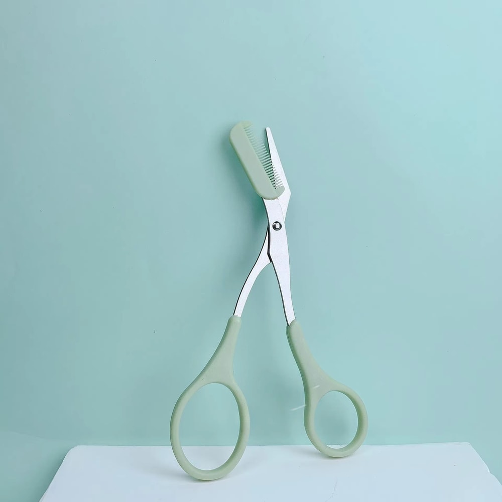 Precision Eyebrow Scissors With Comb Stainless Steel Brow Grooming Tool 9