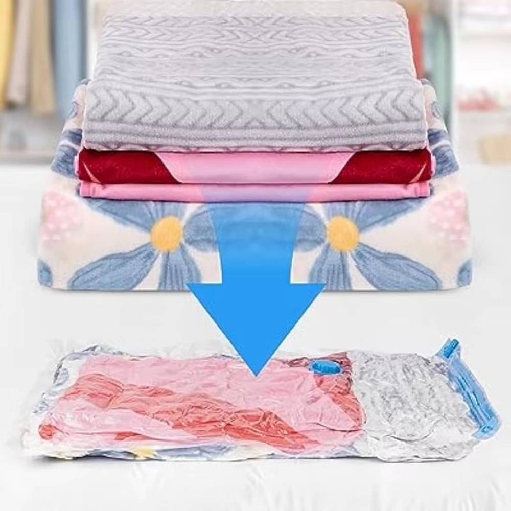 Manual Vacuum Storage Bag Pump Portable Air Extractor For Space Saving Compression 5