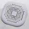 Square Silicone Drain Cover Hair Catcher AntiClog Bathroom Filter Mat 10