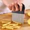 CrinklePro Stainless Steel Wave Knife For Decorative Cuts Fries 0
