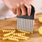 CrinklePro Stainless Steel Wave Knife For Decorative Cuts Fries 0