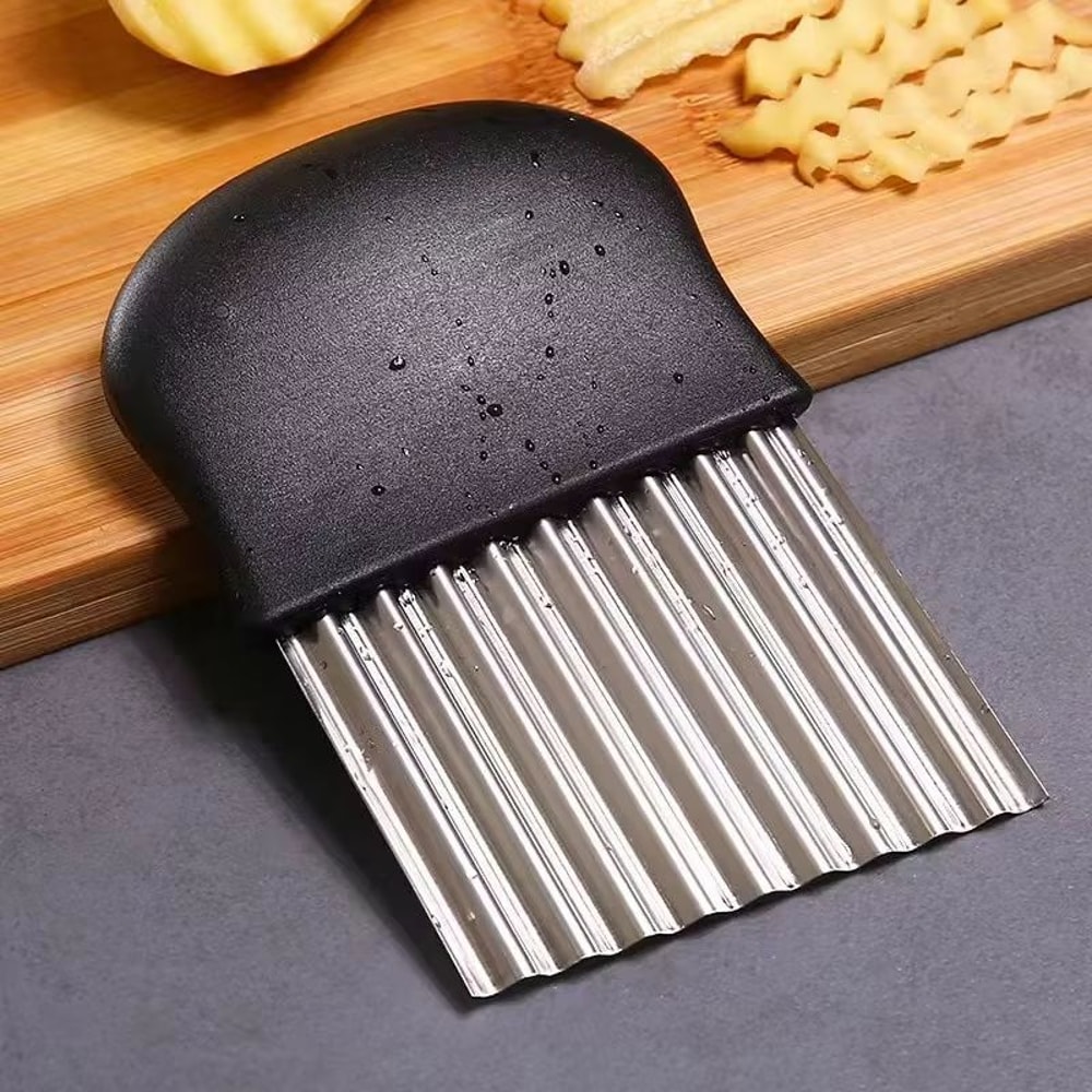 CrinklePro Stainless Steel Wave Knife For Decorative Cuts Fries 6