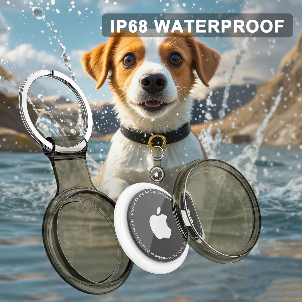 SecureTag Waterproof AirTag Holder Keychain Case For Pets Everyday Use 3
