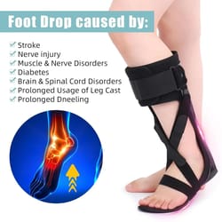 adjustable afo foot drop brace for walking support and mobility recovery