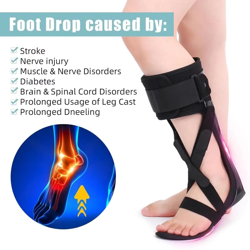 Adjustable AFO Foot Drop Brace For Walking Support And Mobility Recovery 0