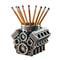 Creative V8 Engine Pen Holder Desk Organizer For Car Lovers And Office Decor 6