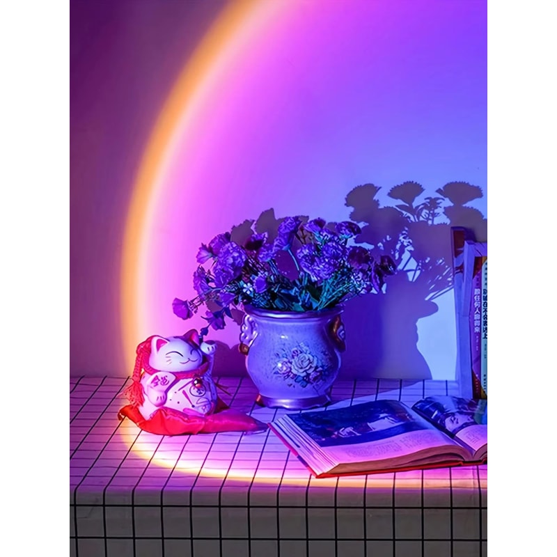 USB Sunset Projection Lamp For Room Decor And Aesthetic Mood Lighting 5