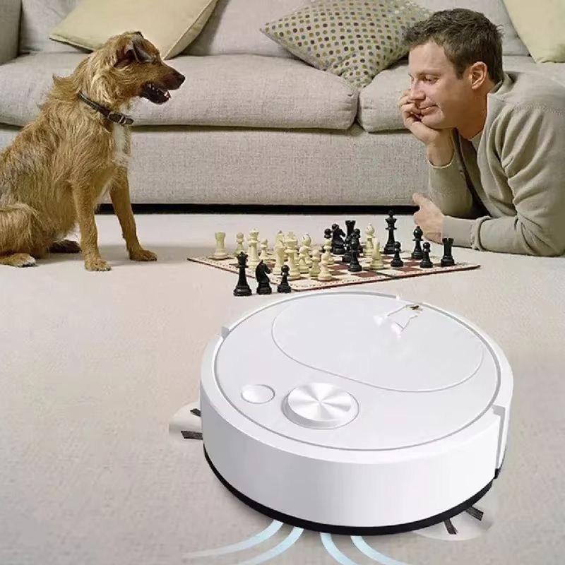 3in1 Robot Vacuum Cleaner With 1500Pa Suction USB Rechargeable Smart Floor Sweeper Mop 3