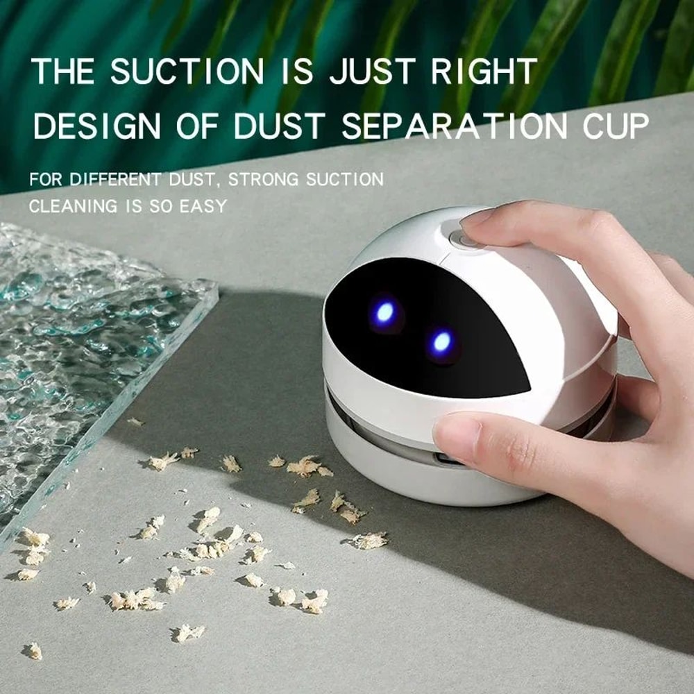 Mini Desktop Vacuum Cleaner Wireless Keyboard Vacuum USB Rechargeable Portable Dust Remover 0
