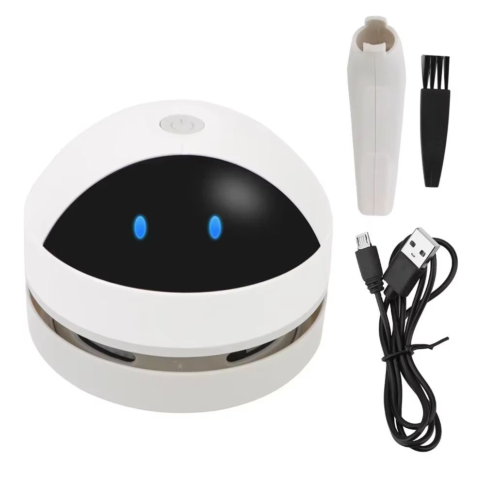 Mini Desktop Vacuum Cleaner Wireless Keyboard Vacuum USB Rechargeable Portable Dust Remover 6