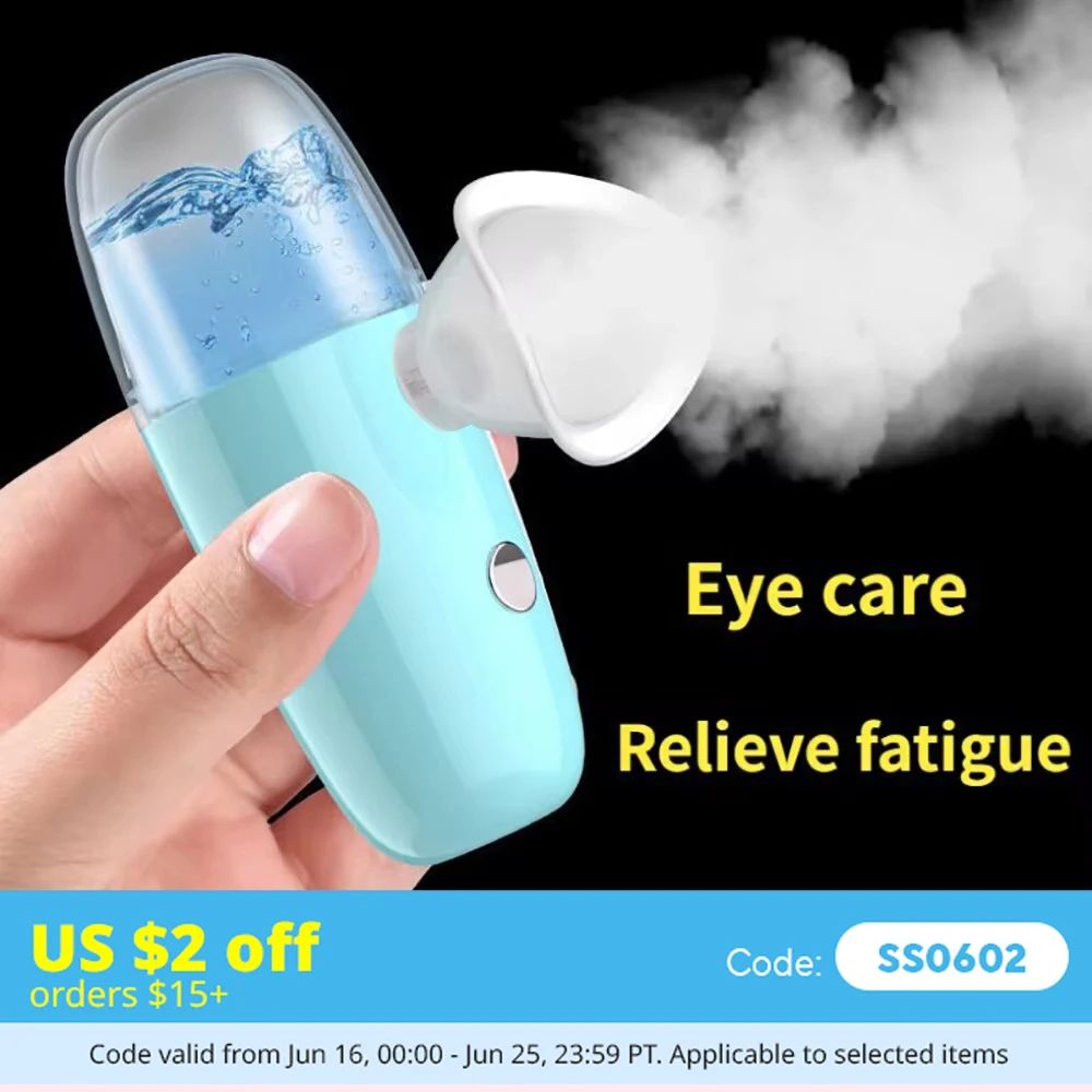 Portable Nano Eye Spray Glasses USB Rechargeable Eye Moisturizer For Dry Eyes Fatigue Relief 0