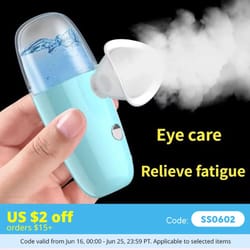 portable nano eye spray glasses usb rechargeable eye moisturizer for dry eyes & fatigue relief