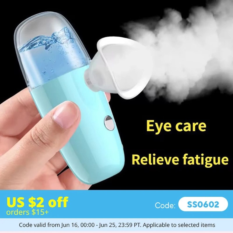Portable Nano Eye Spray Glasses USB Rechargeable Eye Moisturizer For Dry Eyes Fatigue Relief 0