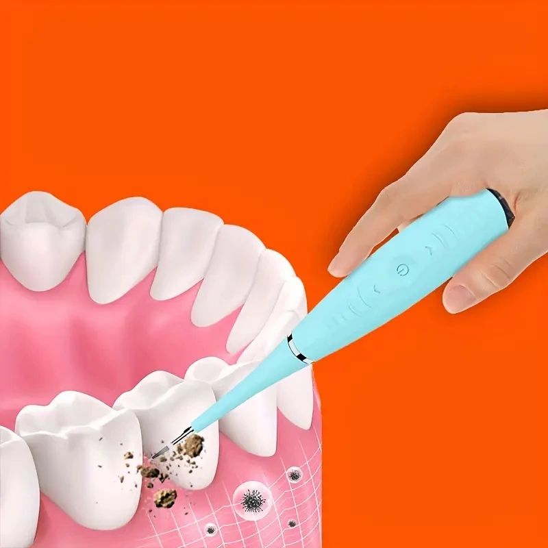 USB Rechargeable Electric Teeth Cleaner Ultrasonic Dental Tartar Remover Precision Plaque Cleaning 0