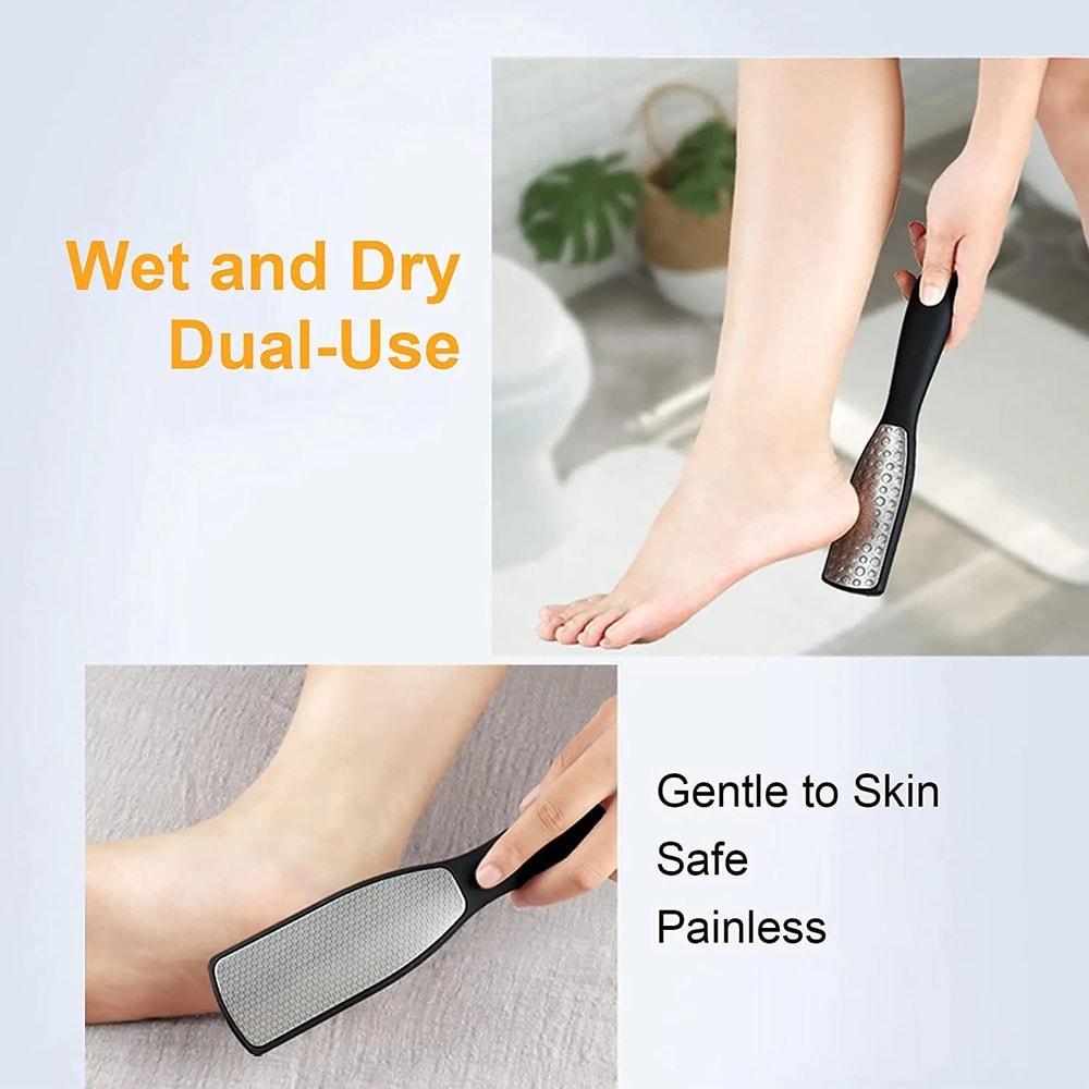 Stainless Steel DoubleSided Foot File Callus Remover For Smooth Heels And Pedicure Care 3