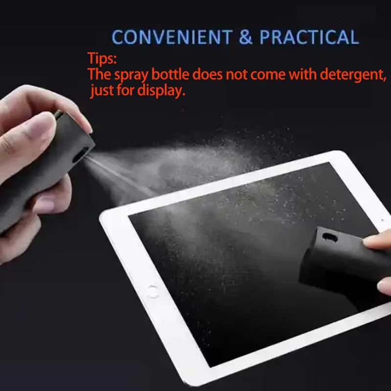 2in1 Screen Cleaner Kit Portable Phone Screen Cleaner Spray Wipe For Laptop Tablet And Car Display 2