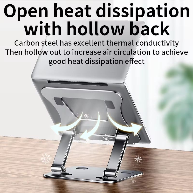 Adjustable Aluminum Laptop Stand Portable Foldable Laptop Holder Ergonomic Cooling Stand For Up To 2