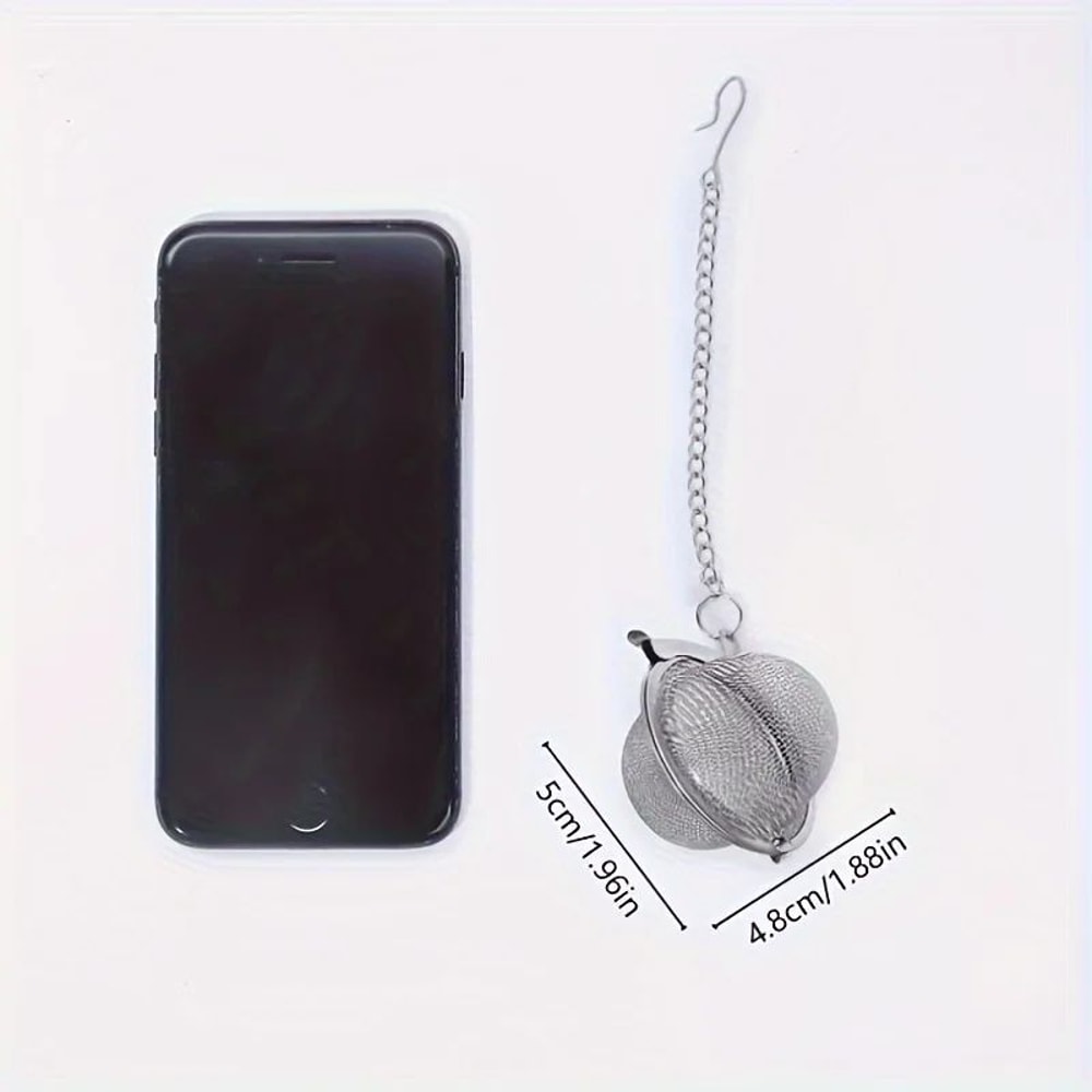 Stainless Steel Tea Infuser Ball With Chain Hook For Loose Leaf Tea And Cooking 4
