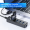 4 Port USB 30 Hub Multi Splitter With Type C Adapter For Fast Charging And Data Transfer 3