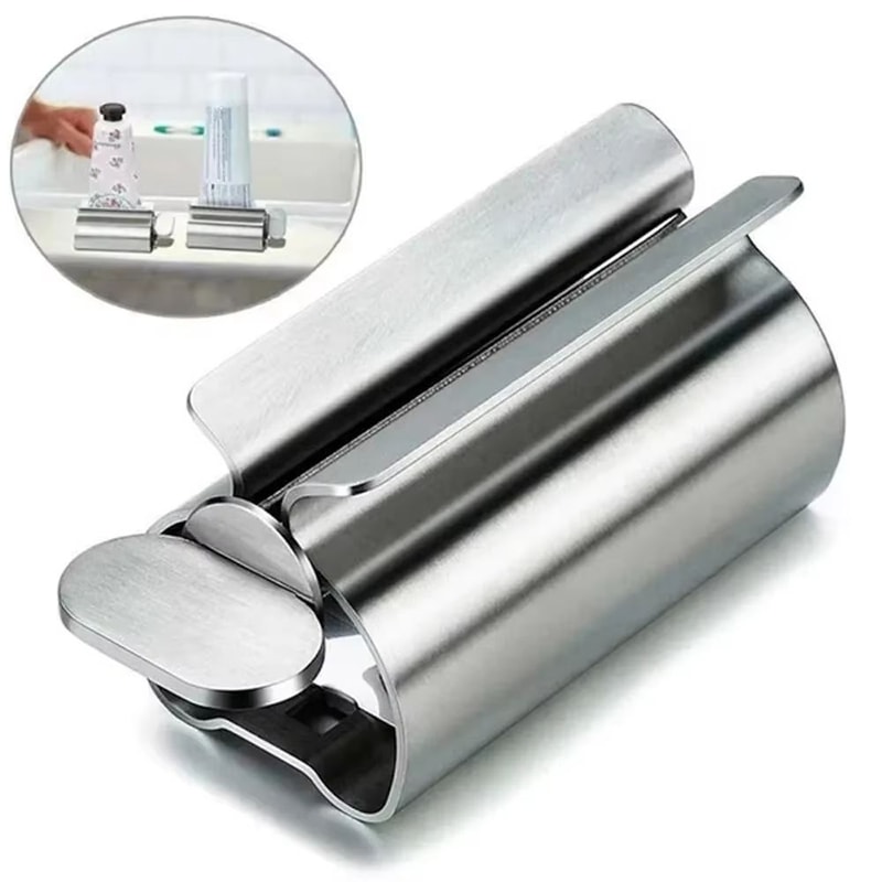 Stainless Steel Toothpaste Squeezer Roller For Easy Tube Dispensing 0