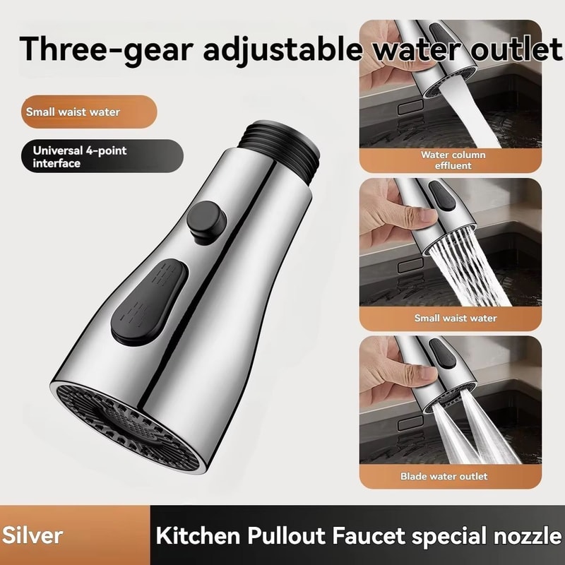 3 Mode Kitchen Faucet Sprayer Nozzle With Water Saving Design For Sink And Bathroom Use 7