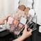 Acrylic Anime Badge Display Organizer Ladder Shelf Transparent Desktop Rack 1