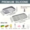 Silicone Faucet Mat Kitchen Sink Splash Guard Drying Tray With Soap And Sponge Holder 1
