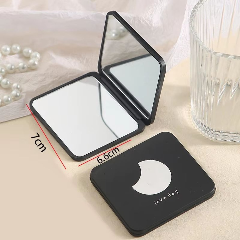 Portable Folding Makeup Mirror Adjustable Mini Handheld Desktop Vanity Mirror 11