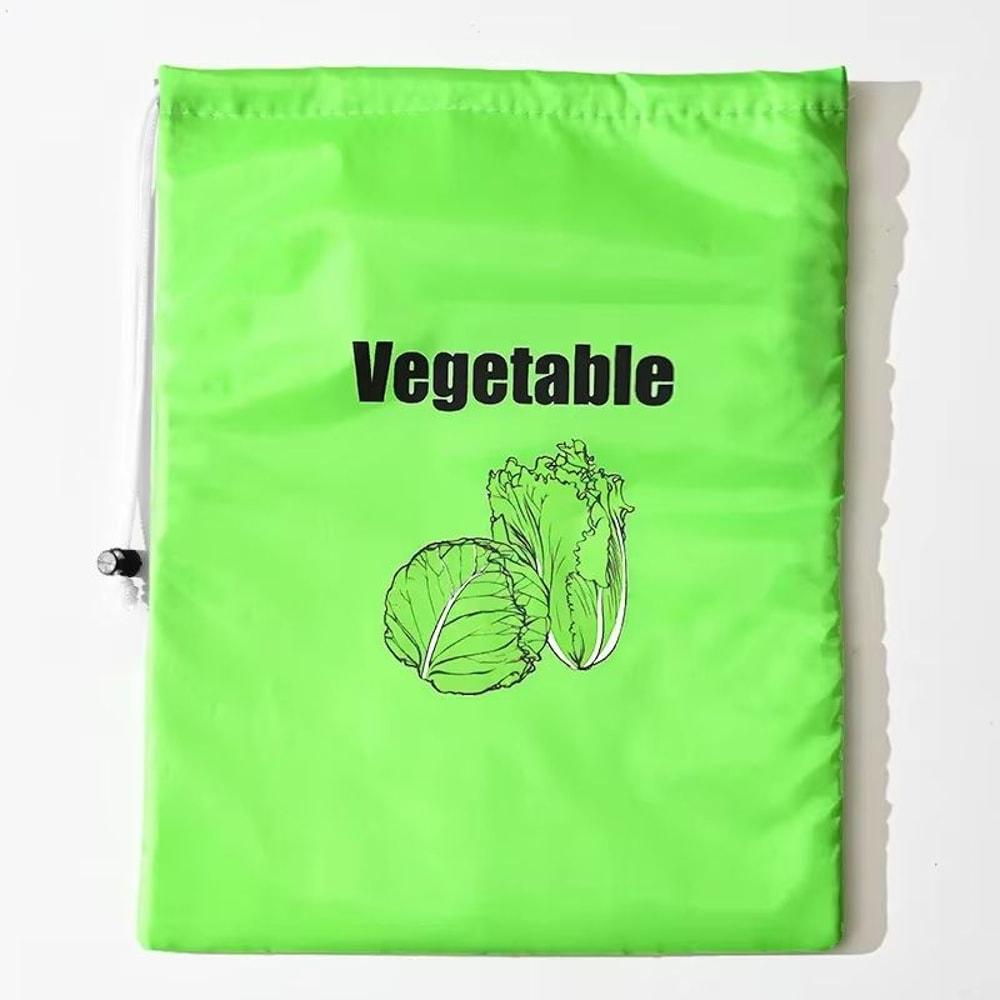 Insulated Fresh Keeper Produce Bag Reusable Drawstring Storage For Fruits And Vegetables 6