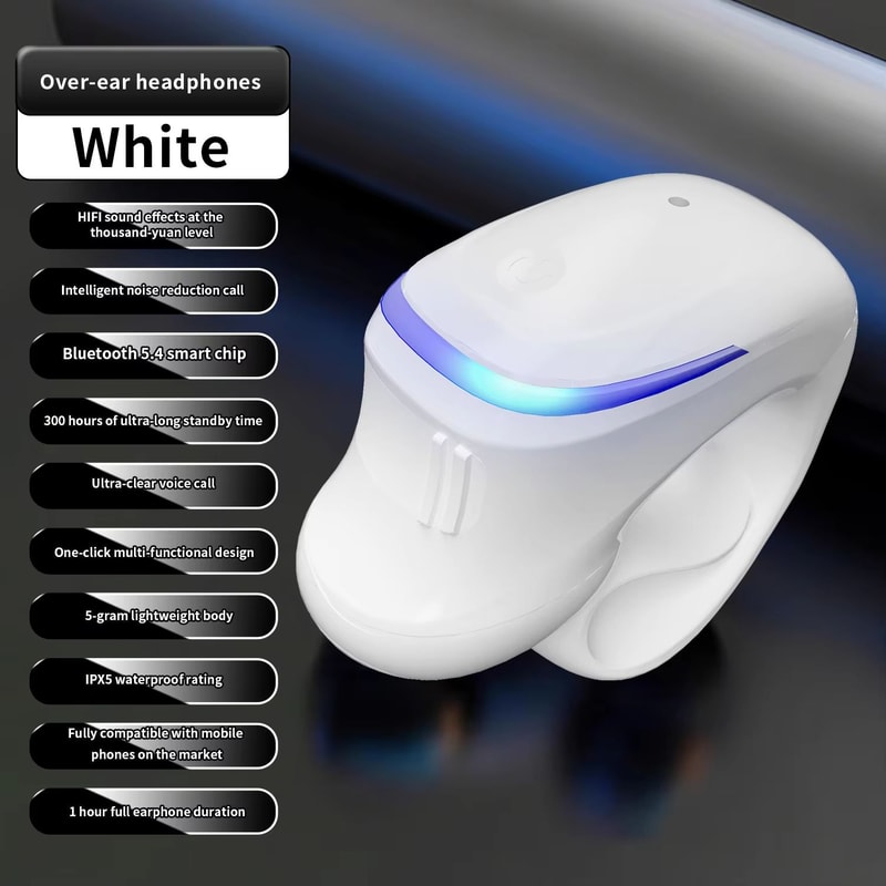 Bone Conduction Bluetooth 53 Clip On Headset Lightweight Wireless Open Ear Earphones 2