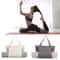 Large Capacity Canvas Yoga Mat Bag One Shoulder Portable Multi Functional Storage Tote 0